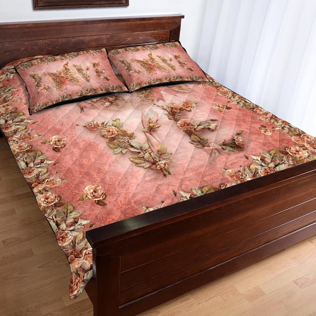 Quilt-Set „Floral Love Butterfly“ zur Sensibilisierung für Brustkrebs 0622