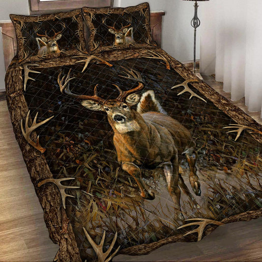 Hirschjagd-Quilt-Set