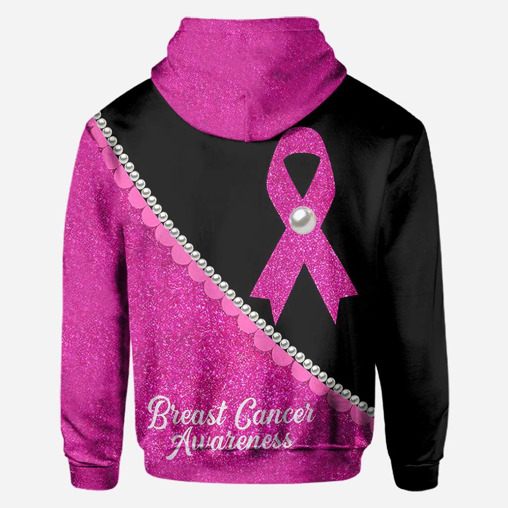 Pink Ribbon Pearls - Breast Cancer Awareness All Over T-shirt and Hoodie 0822