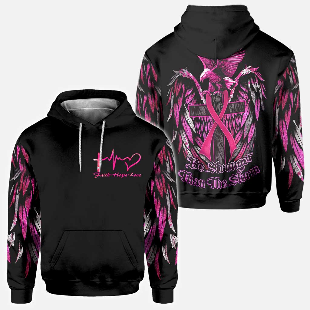 Sei stärker, Adler, Brustkrebs – T-Shirt und Hoodie zur Sensibilisierung für Brustkrebs 0822