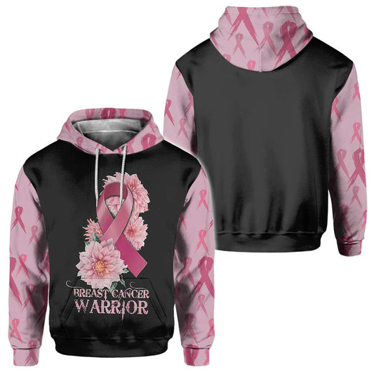 Breast Cancer Warrior - Breast Cancer Awareness All Over T-shirt and Hoodie 0822