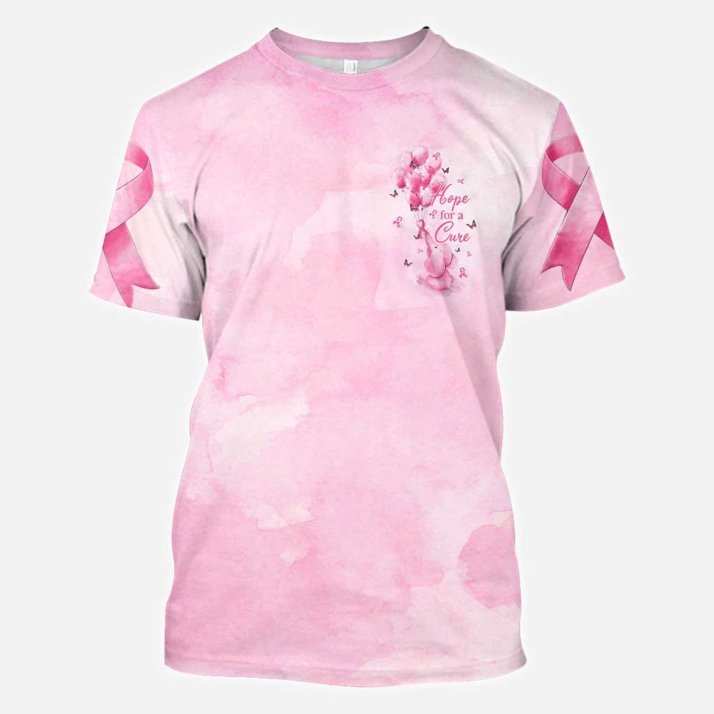 Hoffnung auf Heilung Elefant - T-Shirt und Hoodie zur Sensibilisierung für Brustkrebs 0822