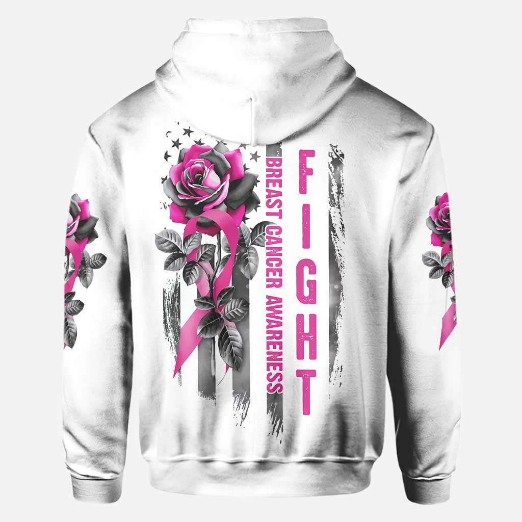 Rose kämpft gegen Brustkrebs – T-Shirt und Hoodie zur Sensibilisierung für Brustkrebs 0822