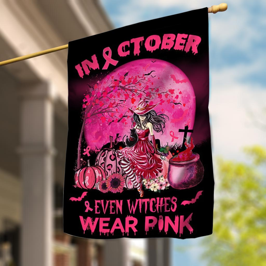 Im Oktober tragen sogar Hexen Pink – Halloween-Flagge zur Sensibilisierung für Brustkrebs 0822