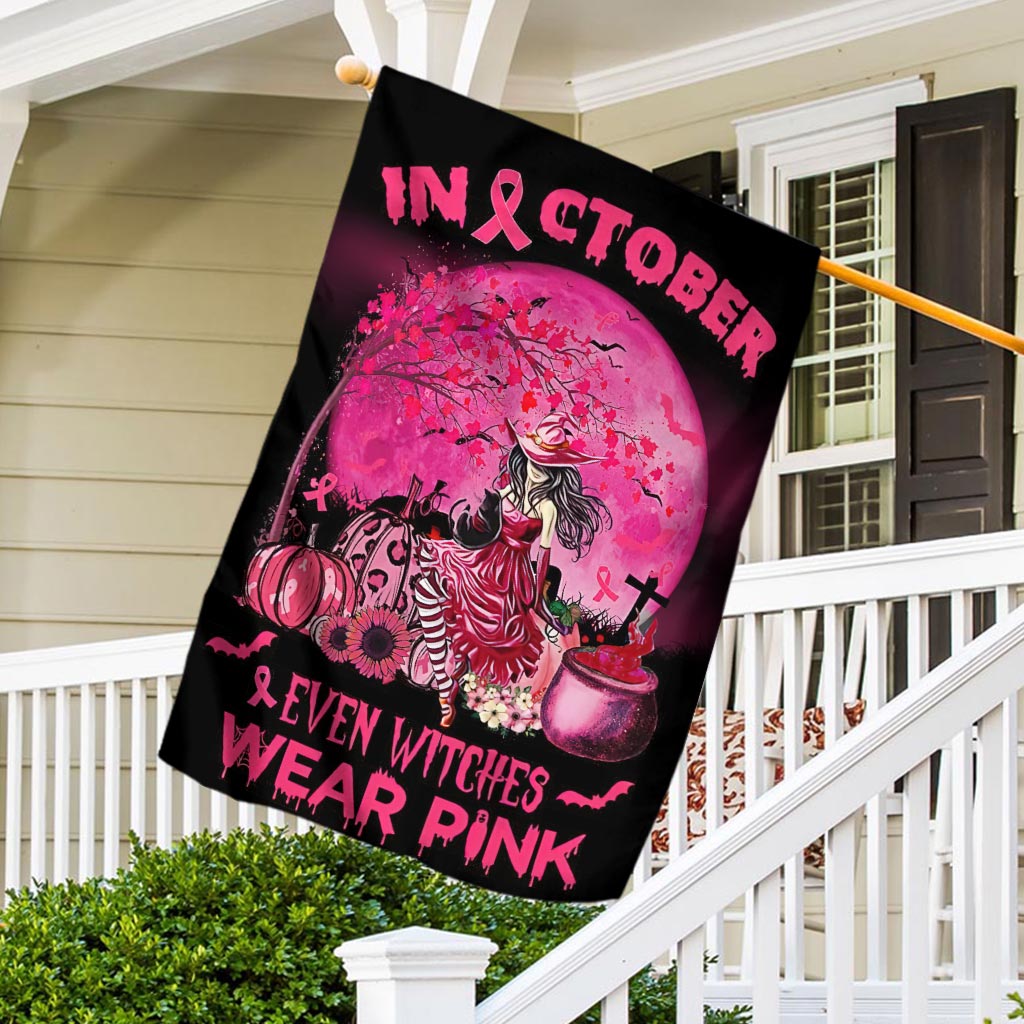 Im Oktober tragen sogar Hexen Pink – Halloween-Flagge zur Sensibilisierung für Brustkrebs 0822