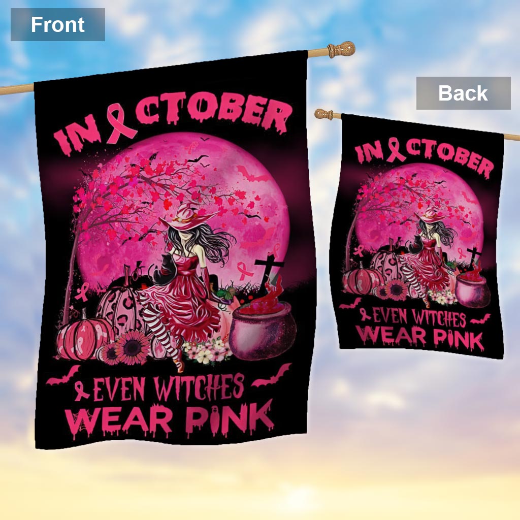 Im Oktober tragen sogar Hexen Pink – Halloween-Flagge zur Sensibilisierung für Brustkrebs 0822