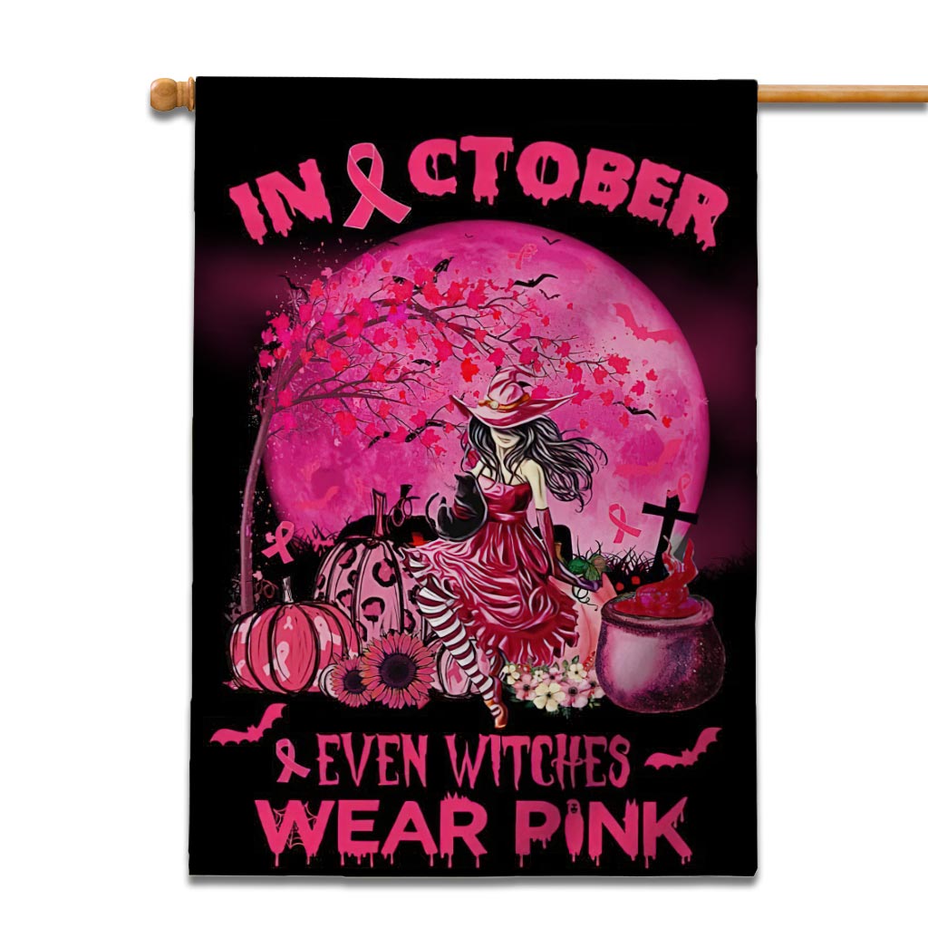 Im Oktober tragen sogar Hexen Pink – Halloween-Flagge zur Sensibilisierung für Brustkrebs 0822