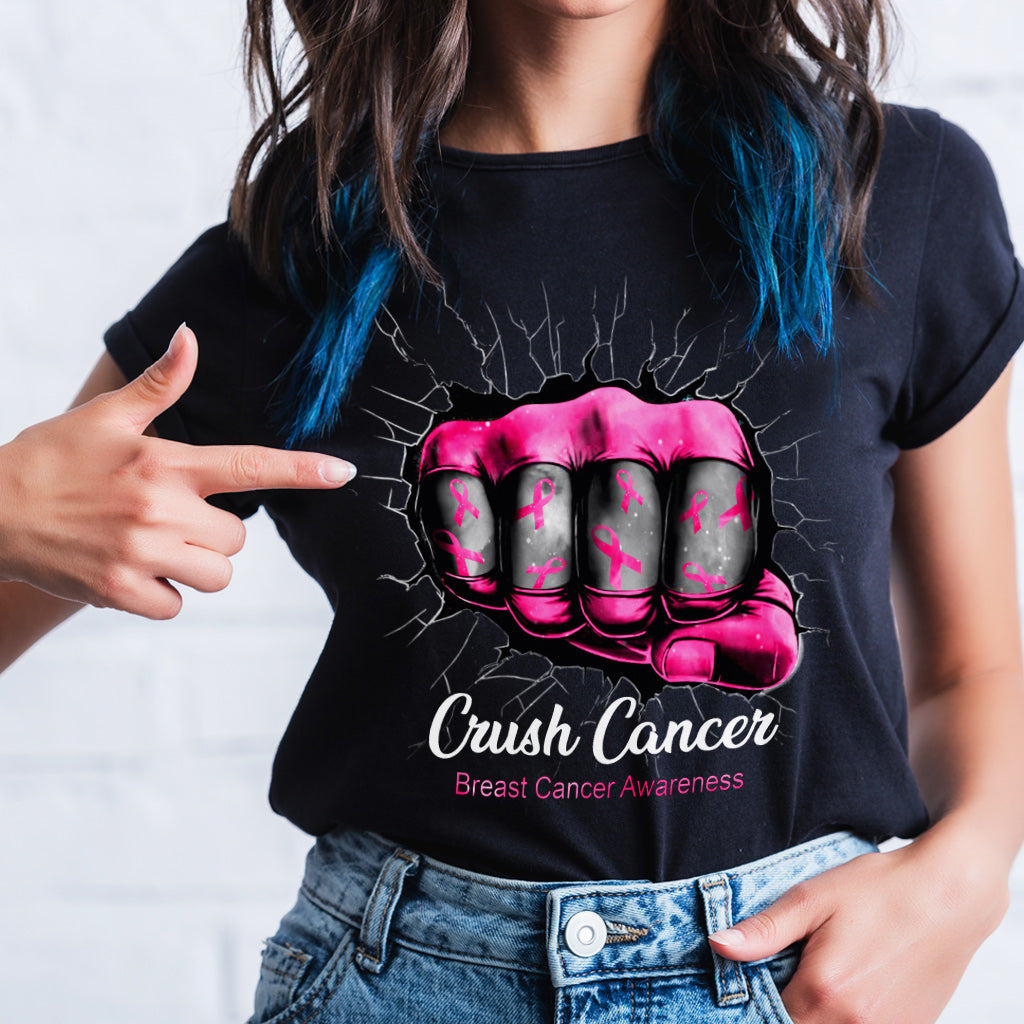 Crush Cancer – T-Shirt und Hoodie zur Sensibilisierung für Brustkrebs 0822