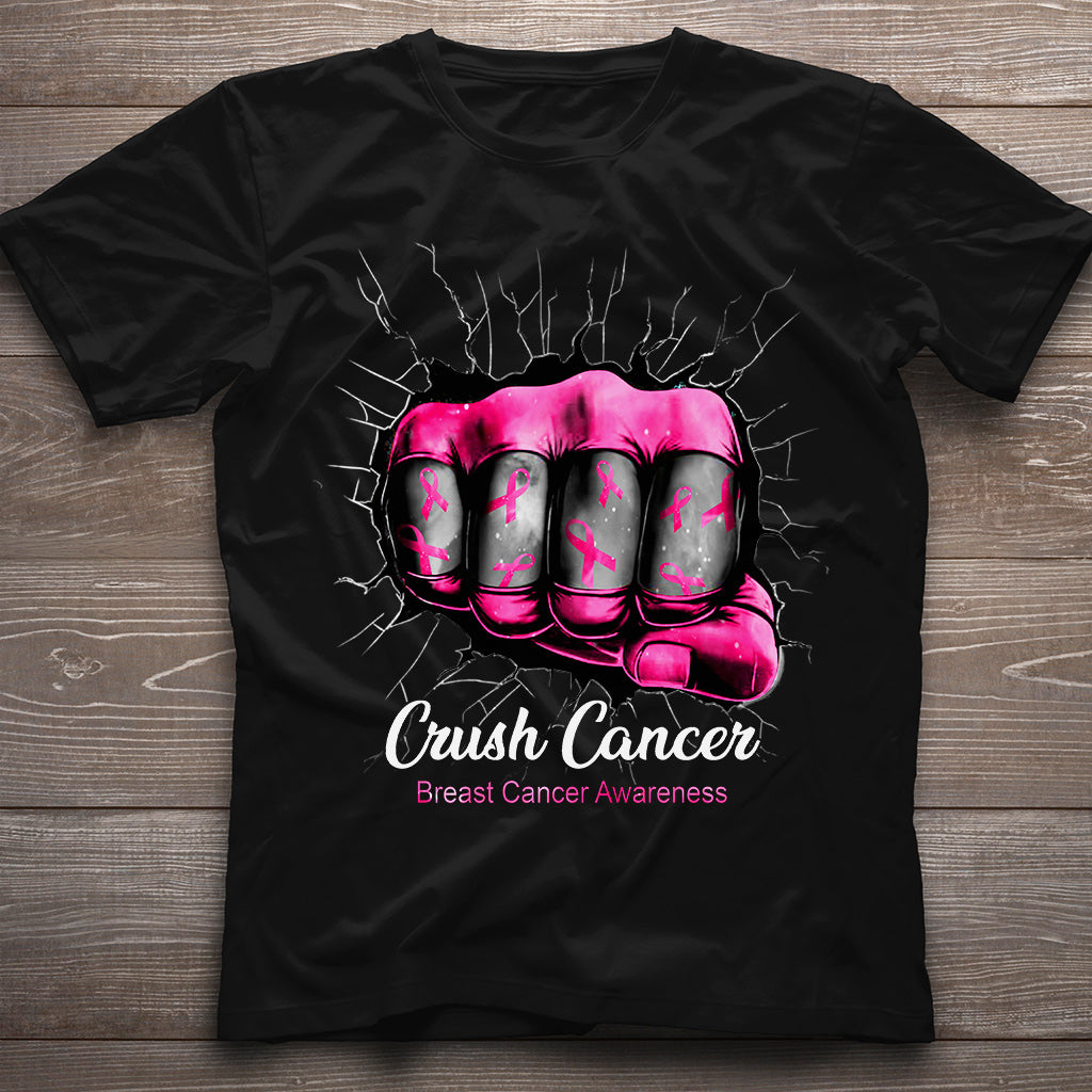 Crush Cancer – T-Shirt und Hoodie zur Sensibilisierung für Brustkrebs 0822