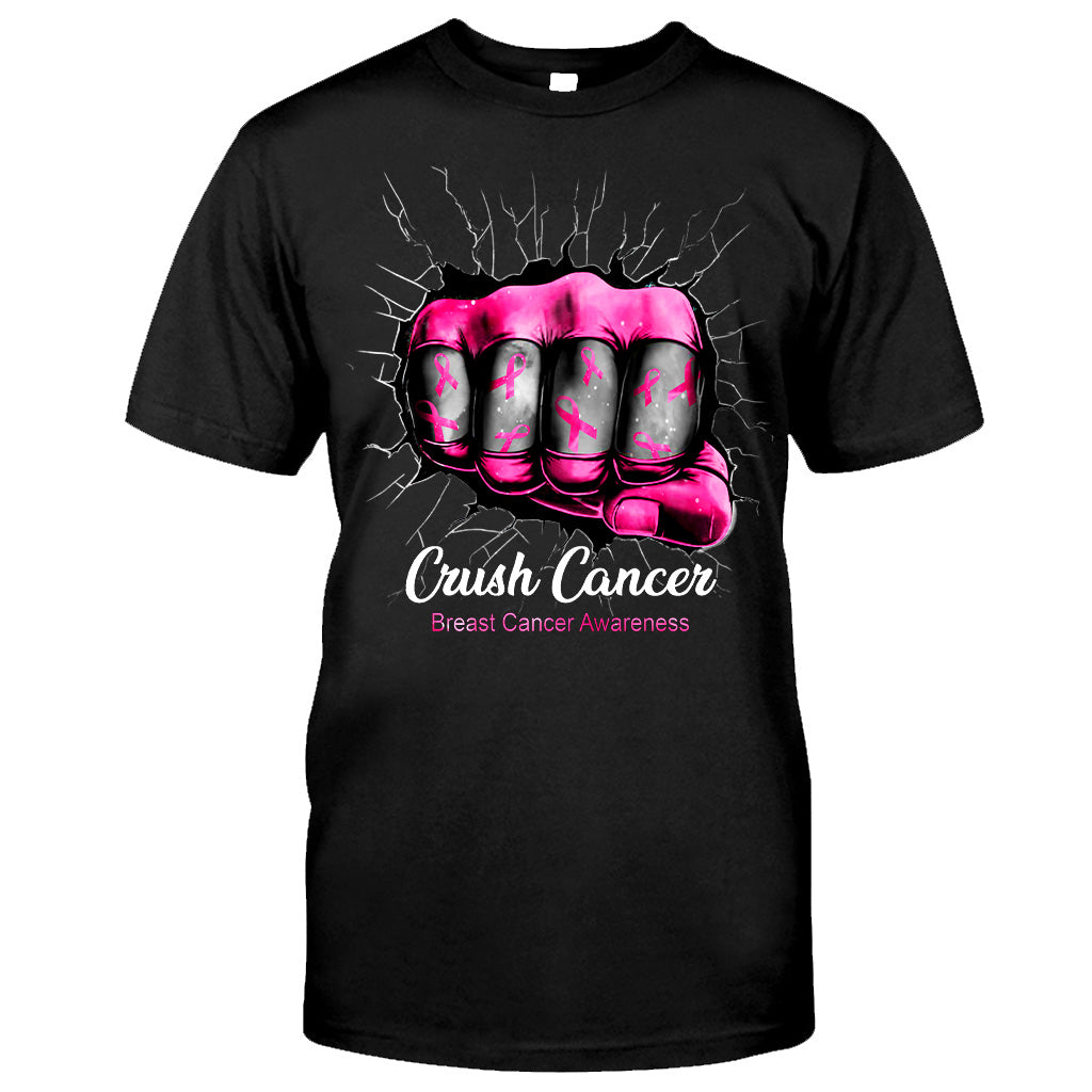 Crush Cancer – T-Shirt und Hoodie zur Sensibilisierung für Brustkrebs 0822