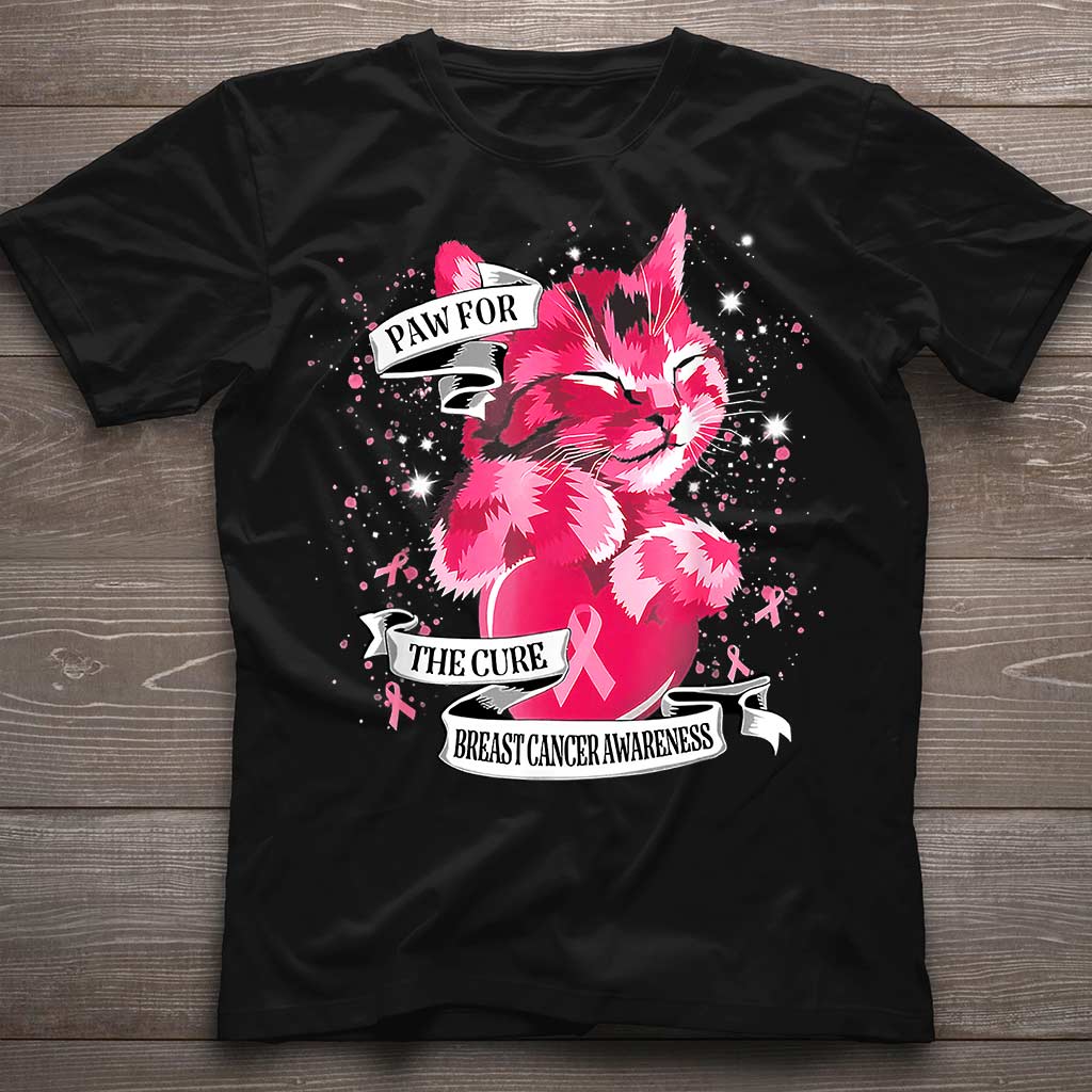 Paw For The Cure – T-Shirt und Hoodie zur Sensibilisierung für Brustkrebs 0822