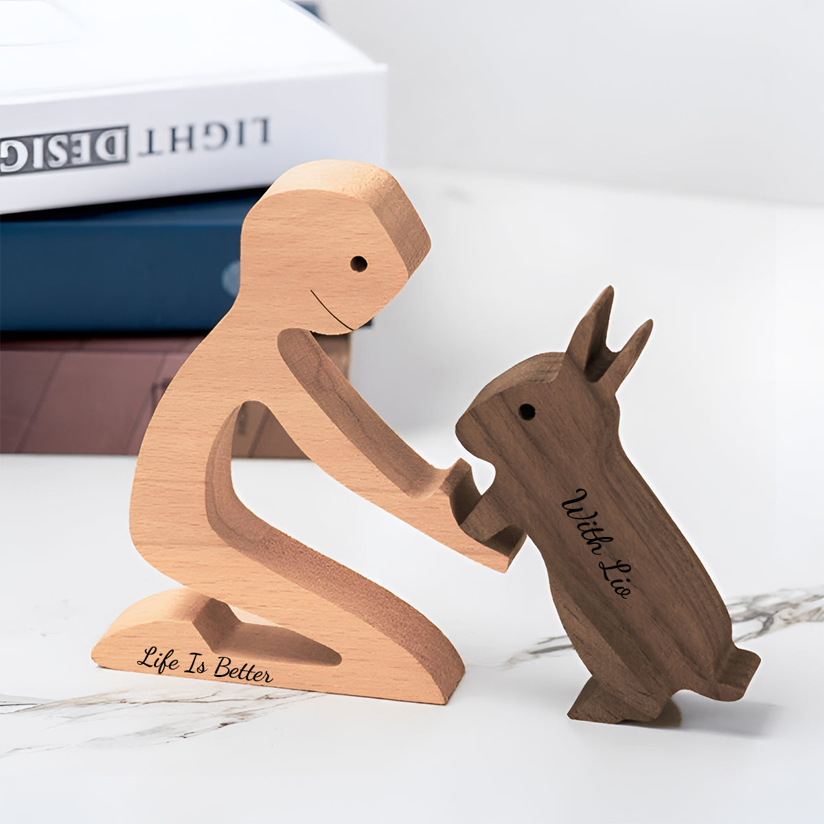 Ich vermisse dich immer noch – Personalisierte Hunde-Dekofiguren