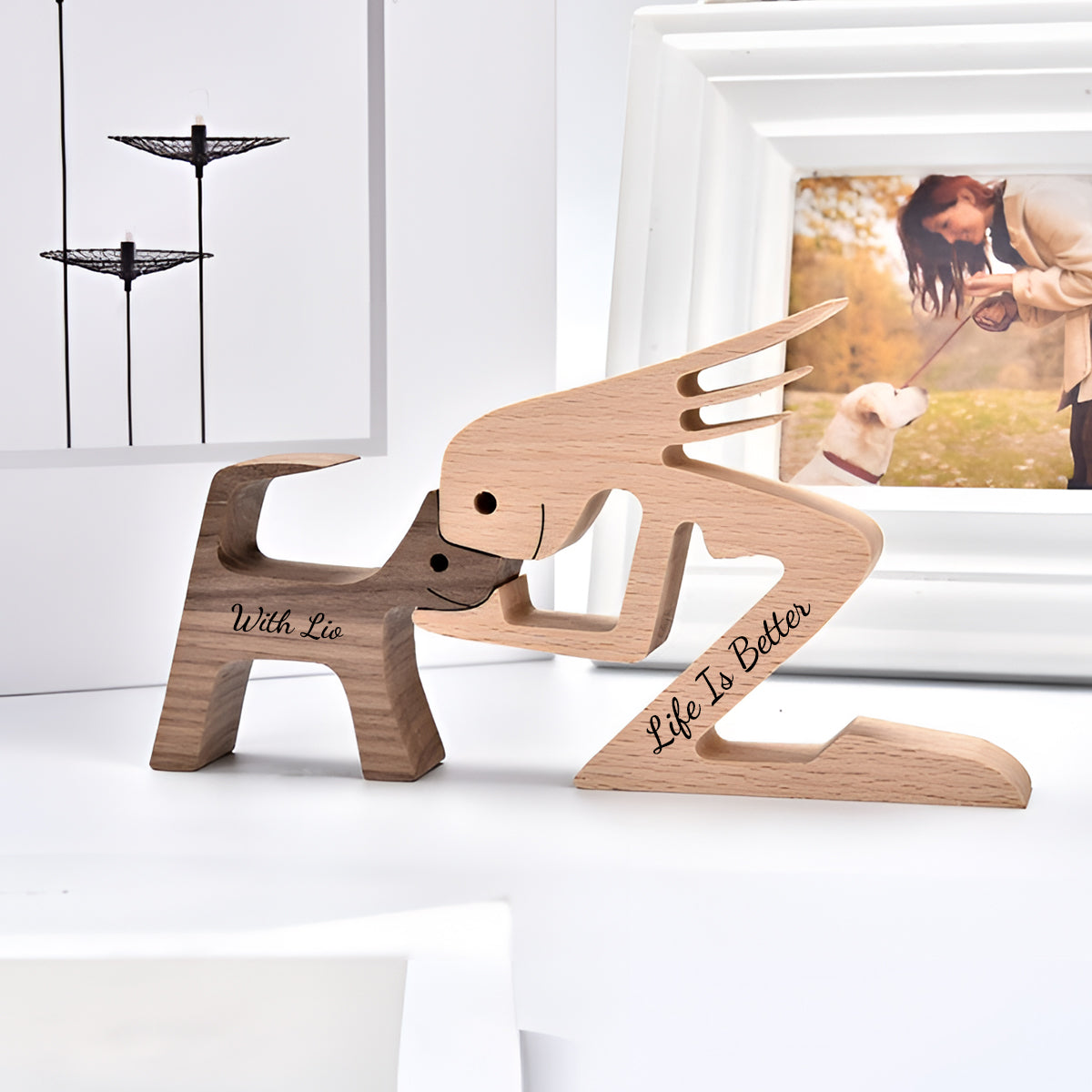 Ich vermisse dich immer noch – Personalisierte Hunde-Dekofiguren