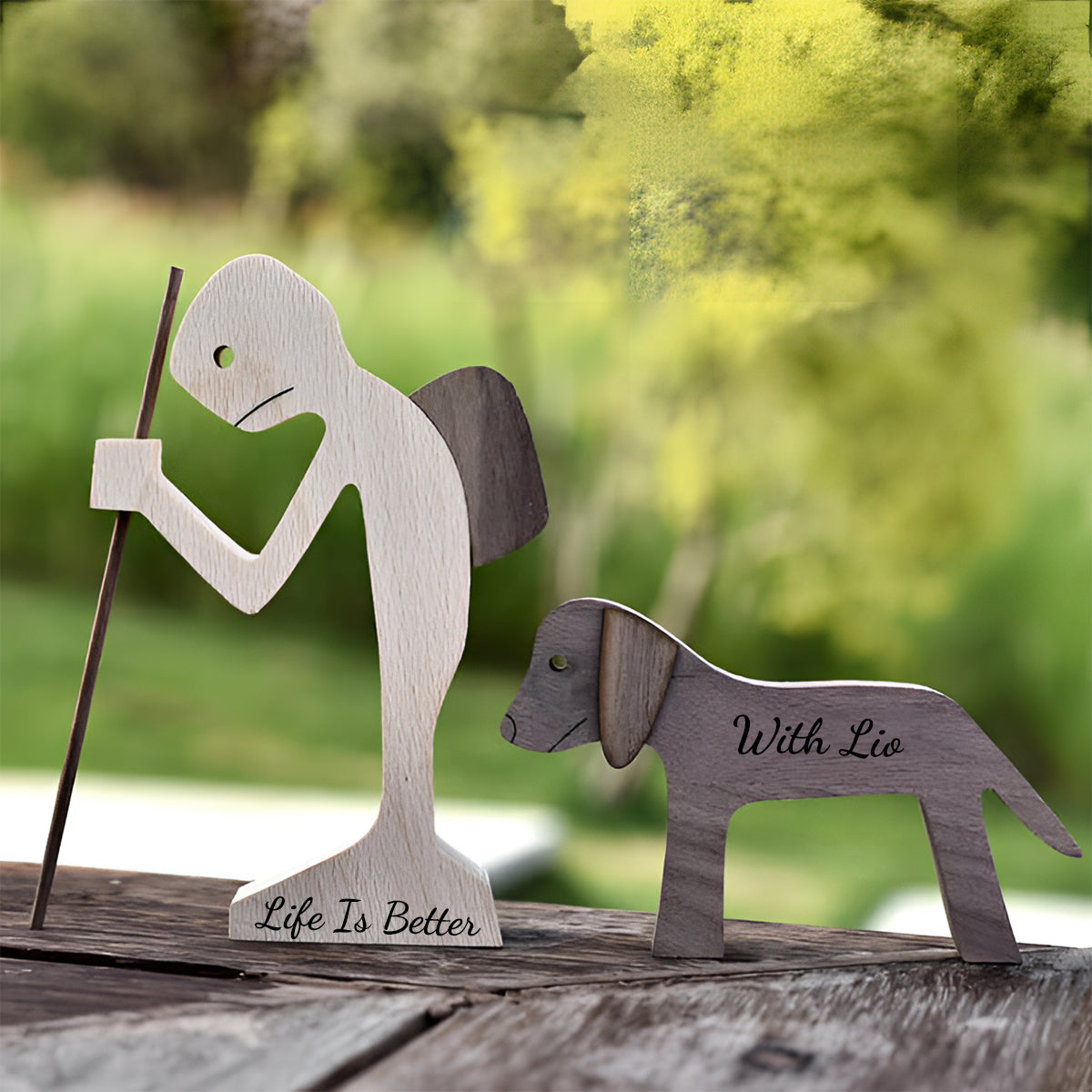 Ich vermisse dich immer noch – Personalisierte Hunde-Dekofiguren