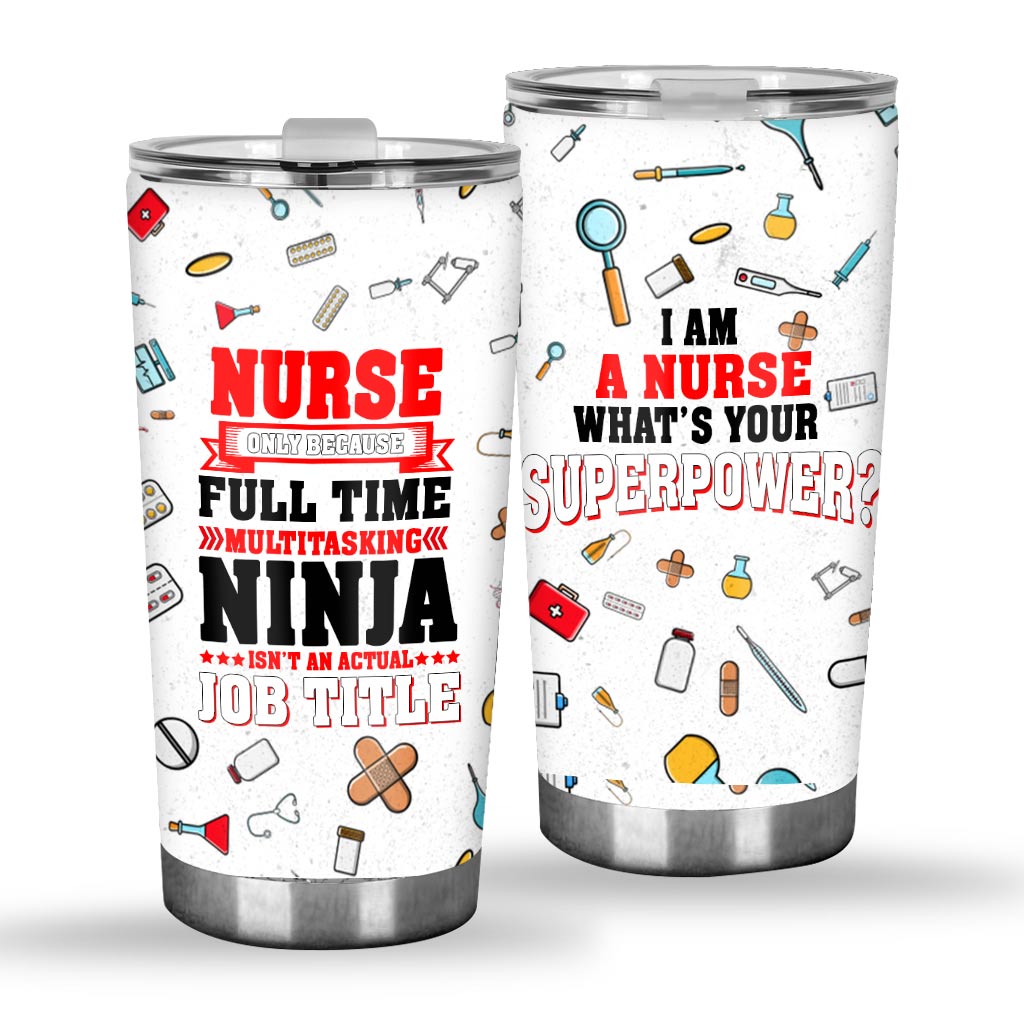 Krankenschwester-Superkraft - Krankenschwester-Tumbler 0921