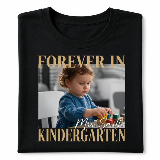 Personalized Back To School Kindergarten Custom Photo Shirt First Day Gift