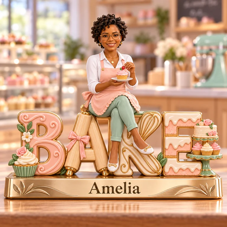 Personalized Custom Photo Baking Custom Shaped Acrylic Plaque - Gift for Women