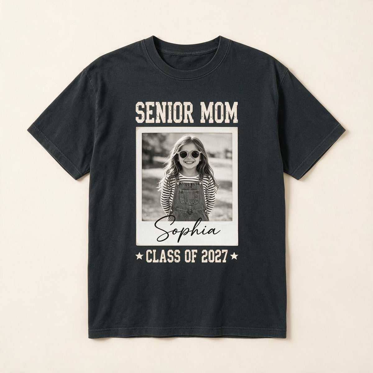 Personalized Senior Mom Custom Photo Shirt | Graduation Gift for Proud Mom