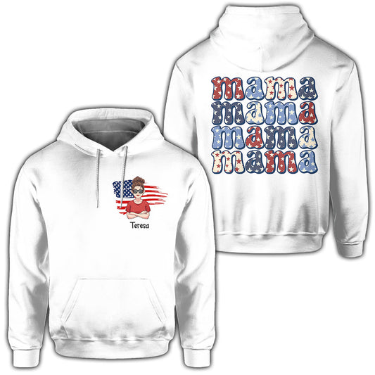 All American Mama - Gift for mom, aunt, grandma - Personalized All Over Shirt