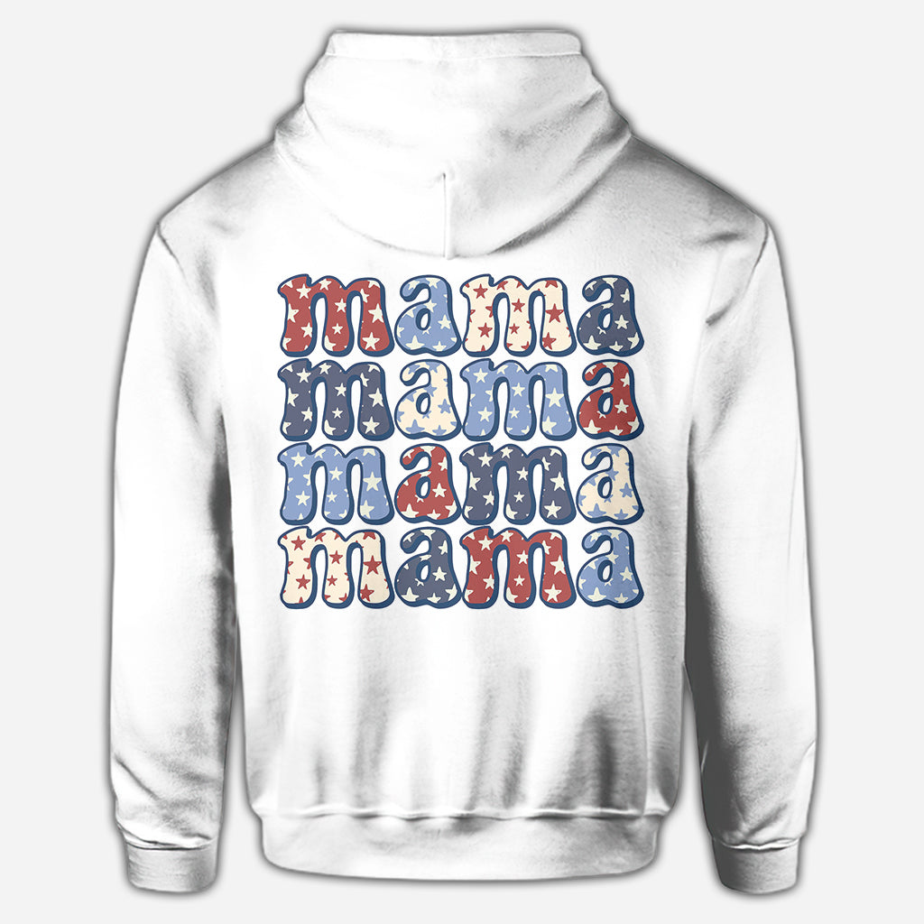 All American Mama – Geschenk für Mama, Tante, Oma – Personalisiertes Allover-Shirt