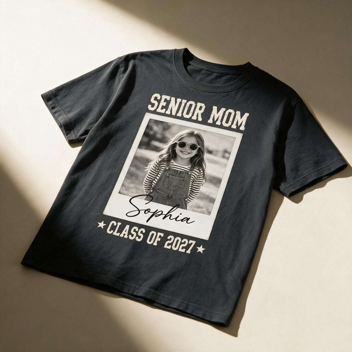 Personalized Senior Mom Custom Photo Shirt | Graduation Gift for Proud Mom