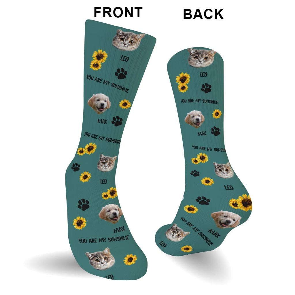 Dieser Mensch gehört zu – Hundegeschenk für Katzenliebhaber – Personalisierte Socken