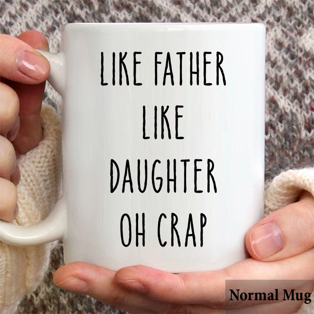Wie der Vater, so der Sohn – Geschenk für Papa, Vater, Sohn – Personalisierte Tasse