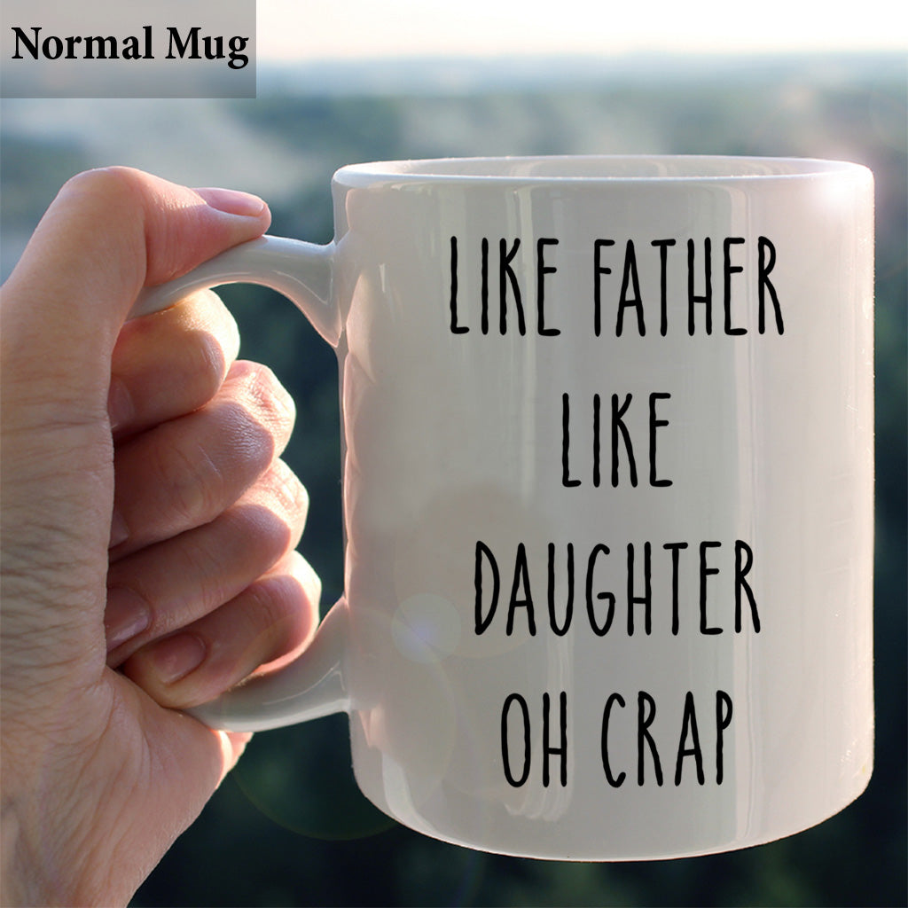 Wie der Vater, so der Sohn – Geschenk für Papa, Vater, Sohn – Personalisierte Tasse