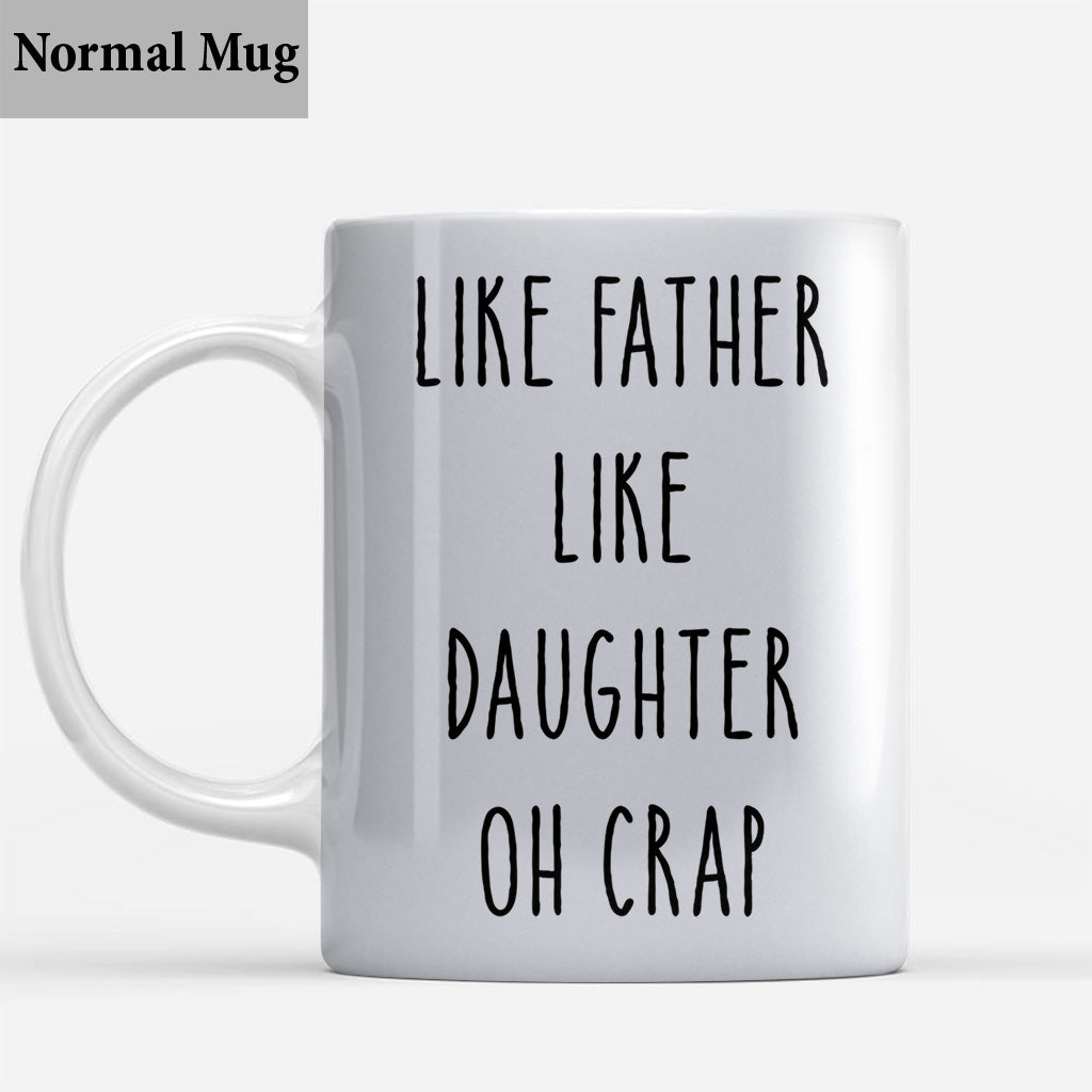 Wie der Vater, so der Sohn – Geschenk für Papa, Vater, Sohn – Personalisierte Tasse