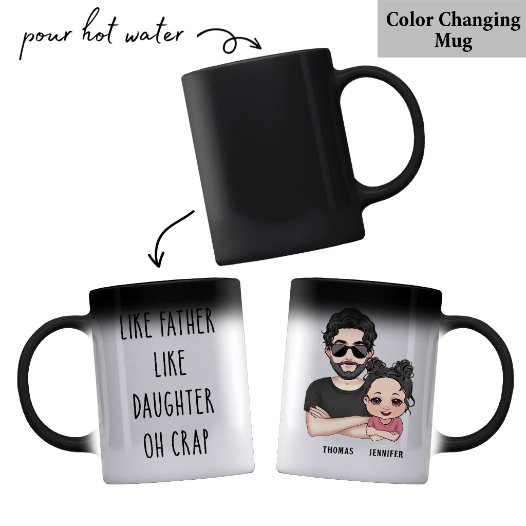 Wie der Vater, so der Sohn – Geschenk für Papa, Vater, Sohn – Personalisierte Tasse