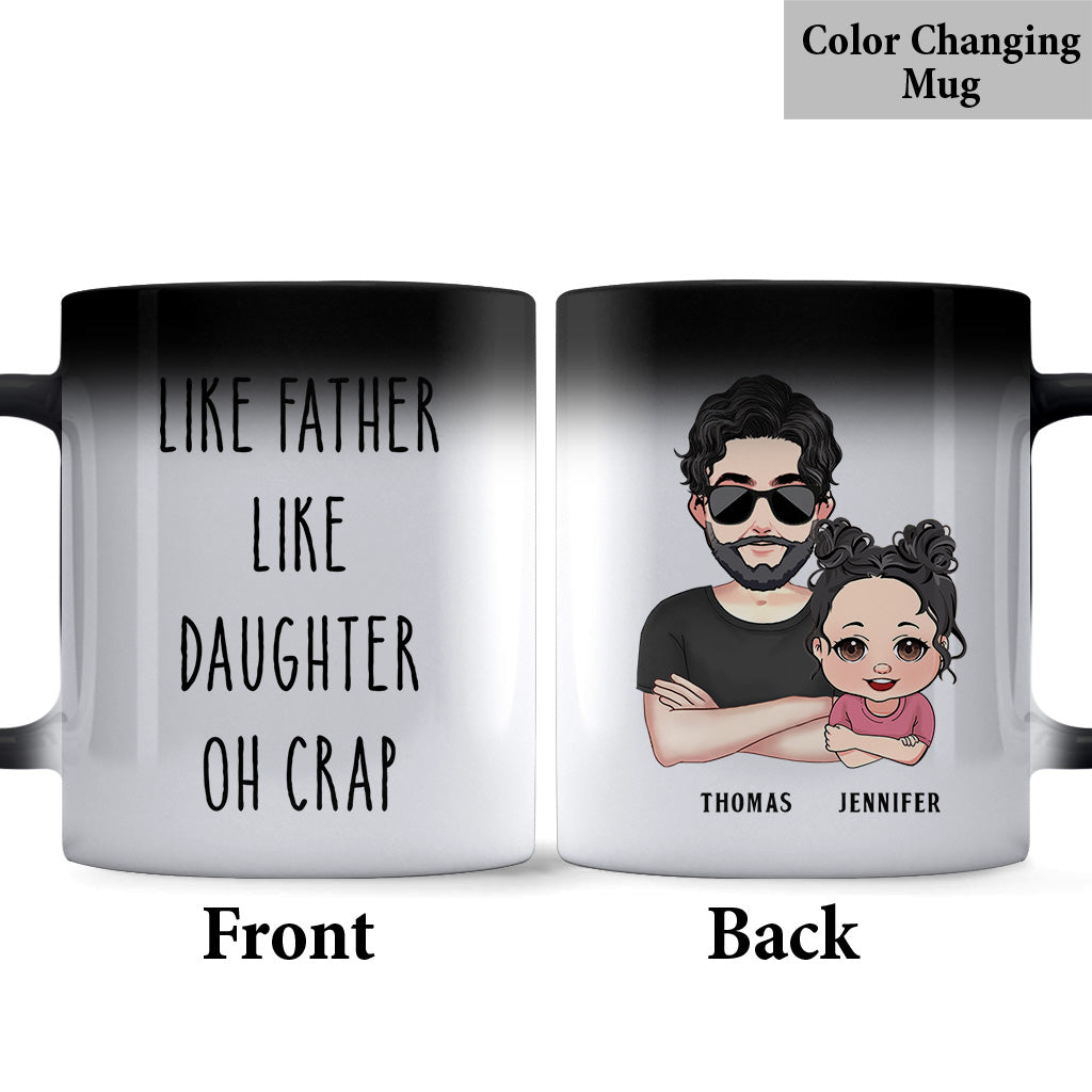 Wie der Vater, so der Sohn – Geschenk für Papa, Vater, Sohn – Personalisierte Tasse