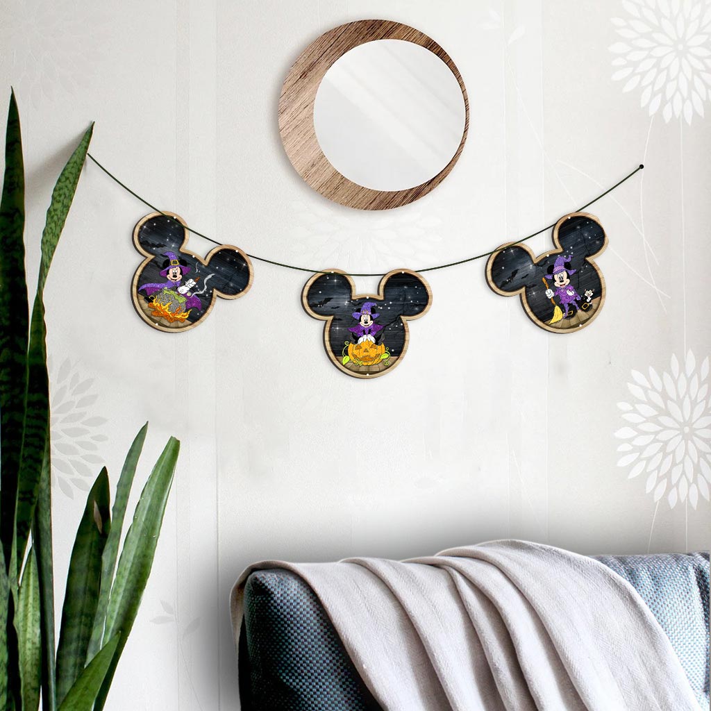 Magische Hexe – Halloween-Hexengirlande (3-teilig)