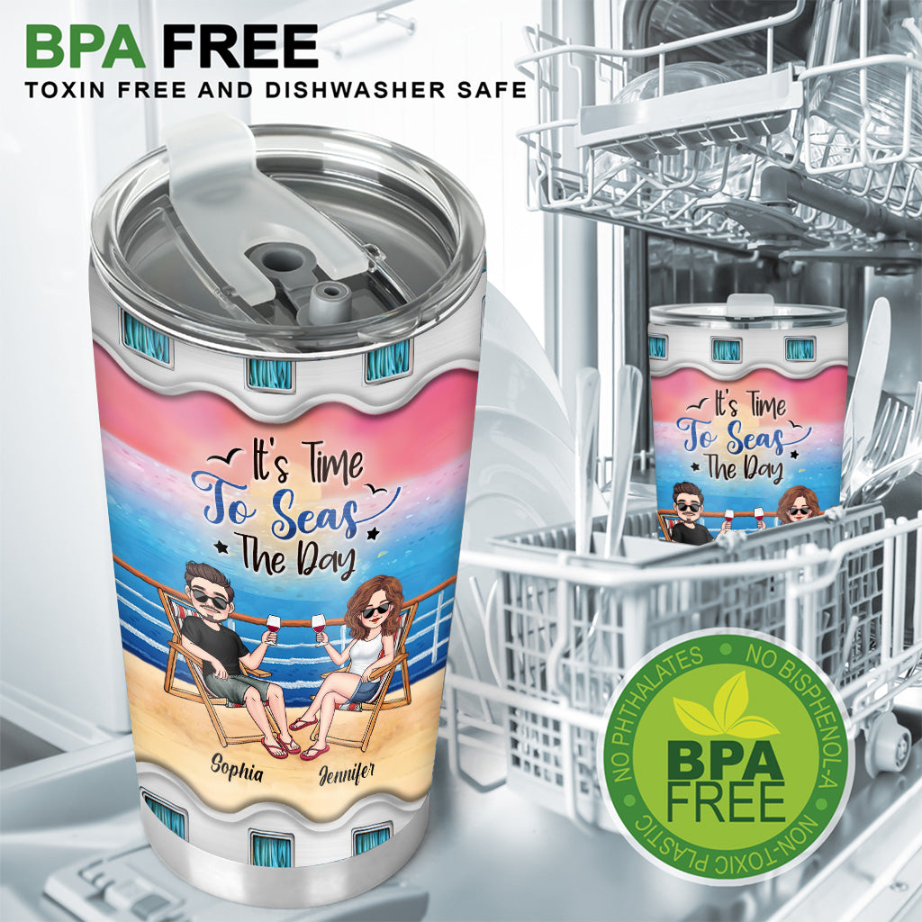Zeit, den Tag zu genießen – personalisierter Kreuzfahrtbecher