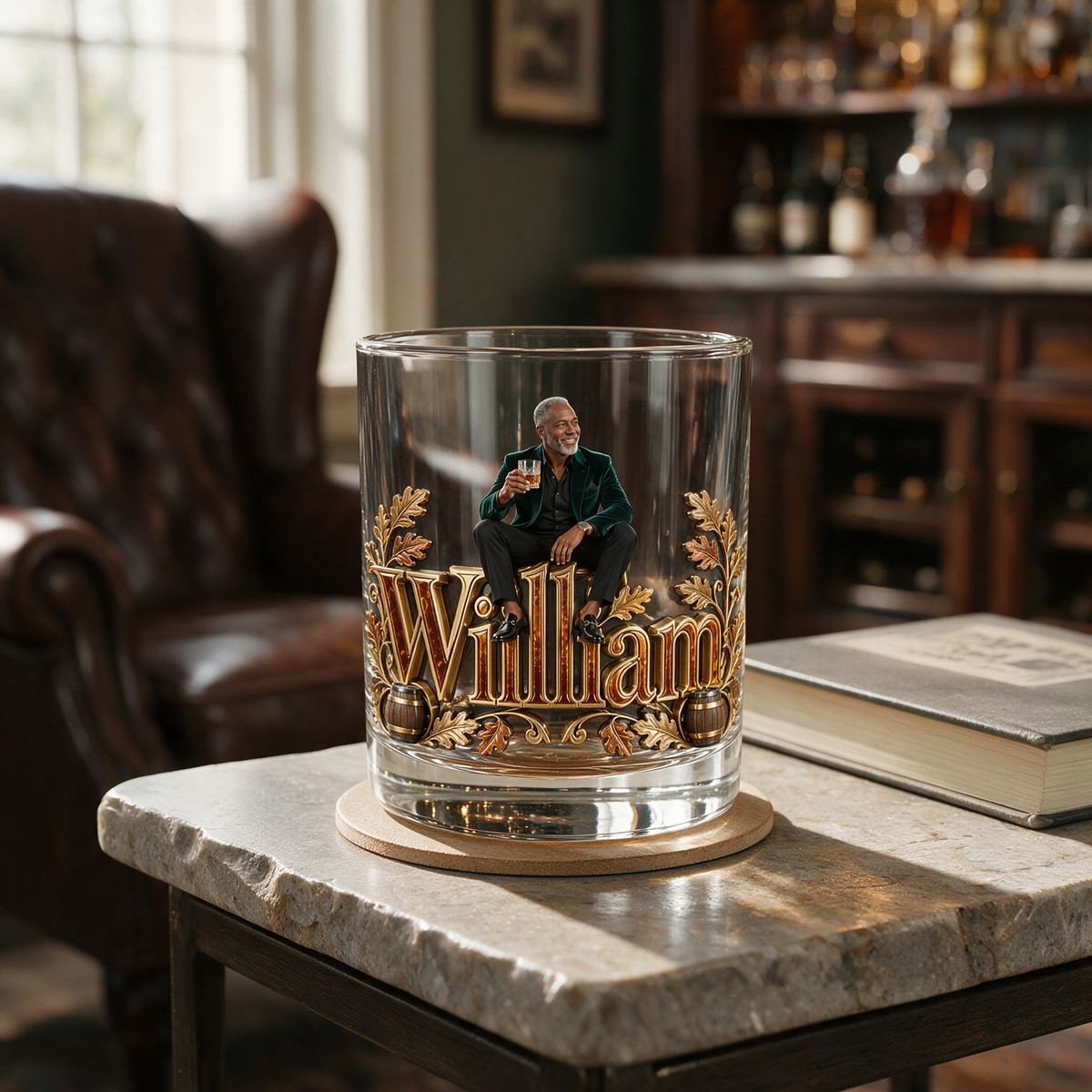 Personalisierbares Foto-Whiskeyglas - Geschenk für Whiskey-Liebhaber