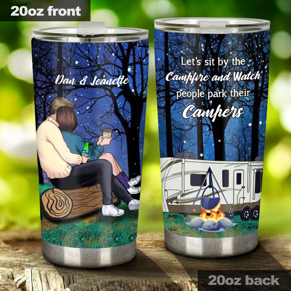 Camping Couple - Personalized Tumbler