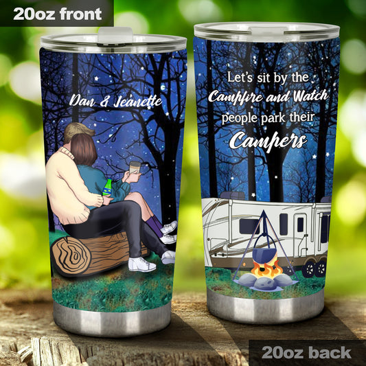 Campingpaar – personalisierter Becher
