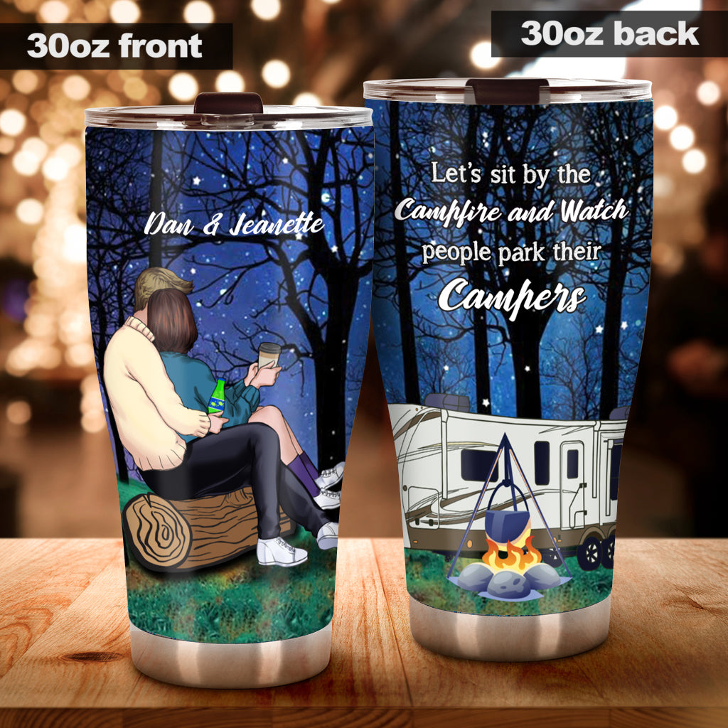 Camping Couple - Personalized Tumbler