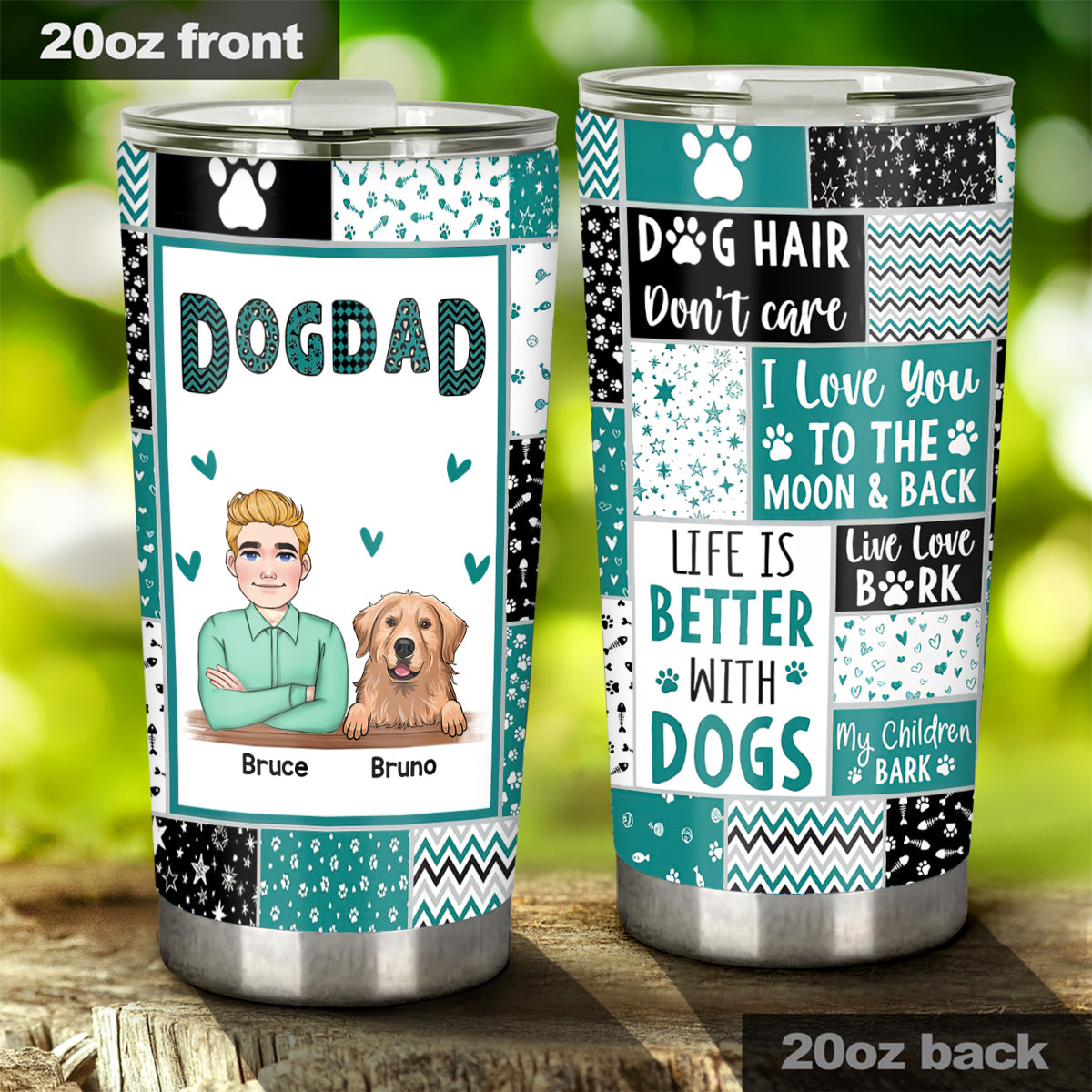 Hundemama – Geschenk für Katzenliebhaber – Personalisierter Becher