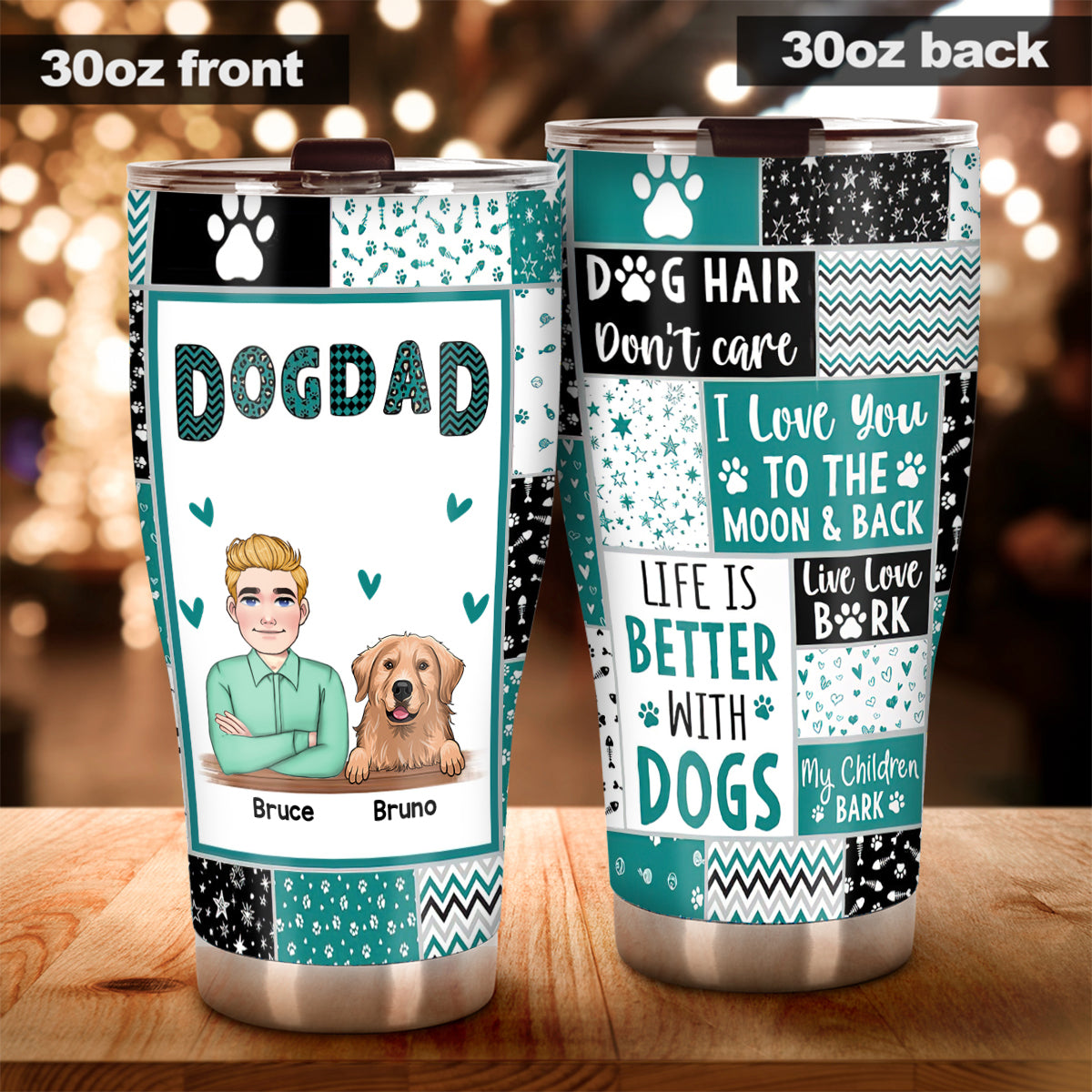 Hundemama – Geschenk für Katzenliebhaber – Personalisierter Becher