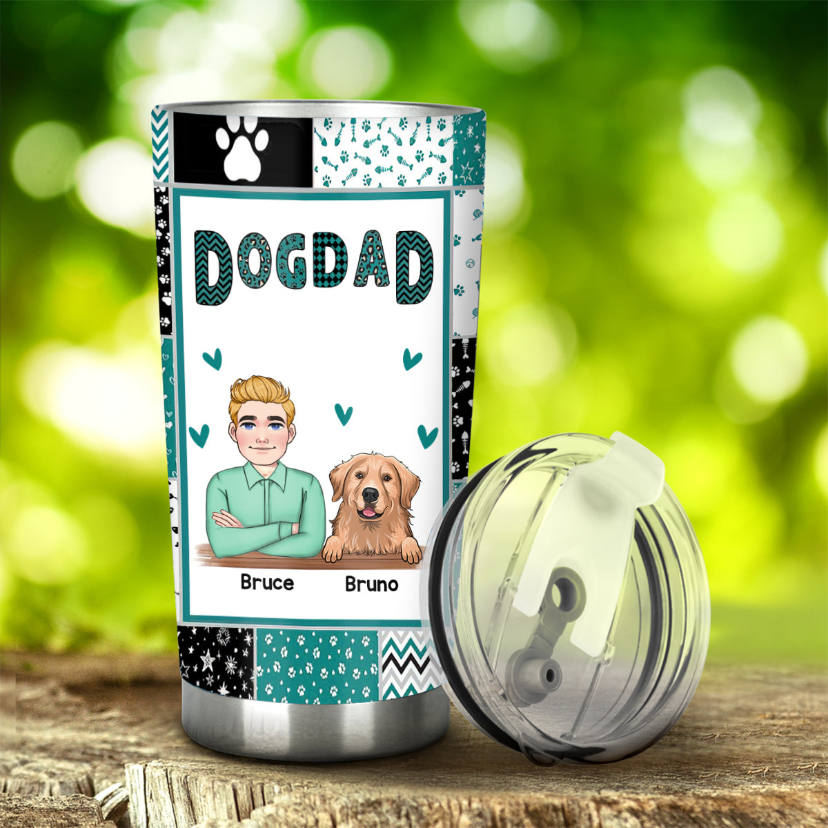 Hundemama – Geschenk für Katzenliebhaber – Personalisierter Becher