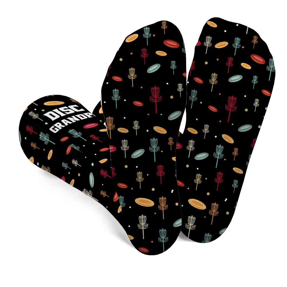 Disc Daddy – Disc-Golf-Geschenk für Papa, Oma, Opa, Mama – Personalisierte Socken