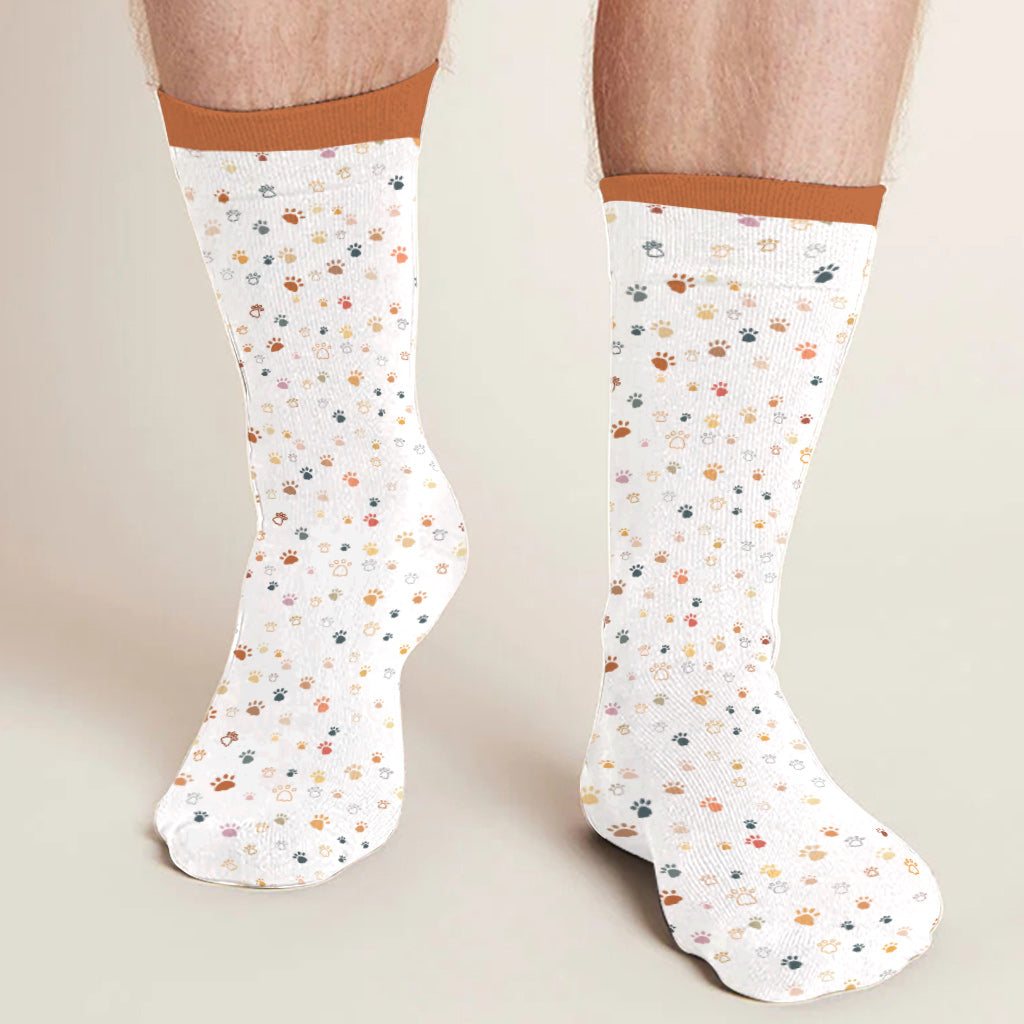 Ich werde dir folgen, wohin du auch gehst – Geschenk für Hundeliebhaber – Personalisierte Socken