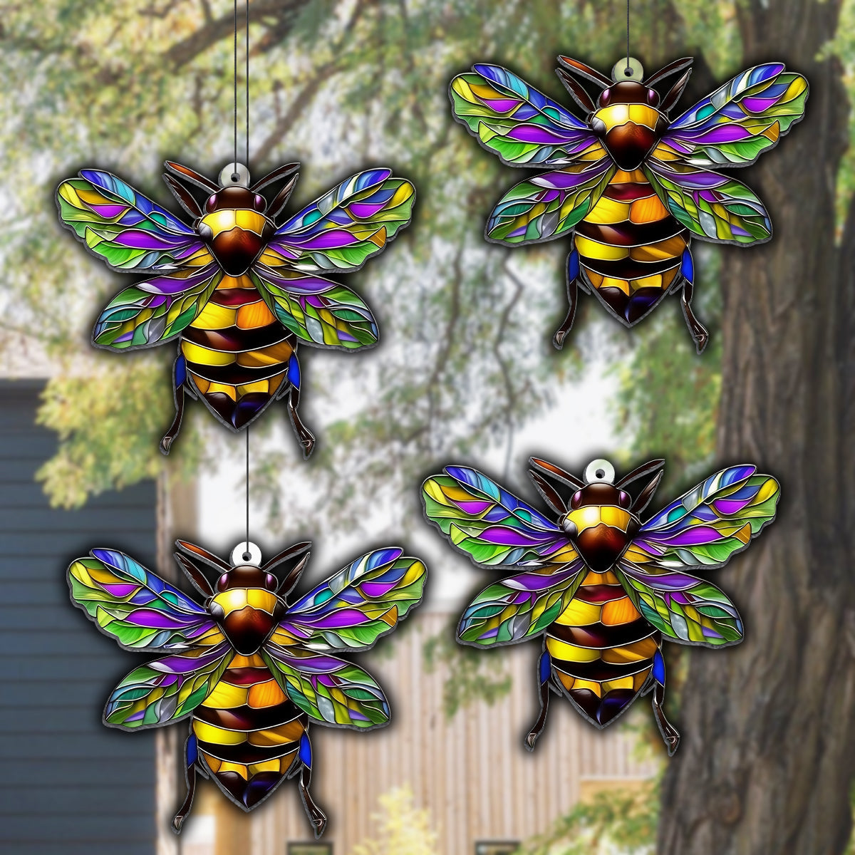 Wunderschöner Kolibri, Biene, Schmetterling... - Personalisierte Garten-Hängedekoration