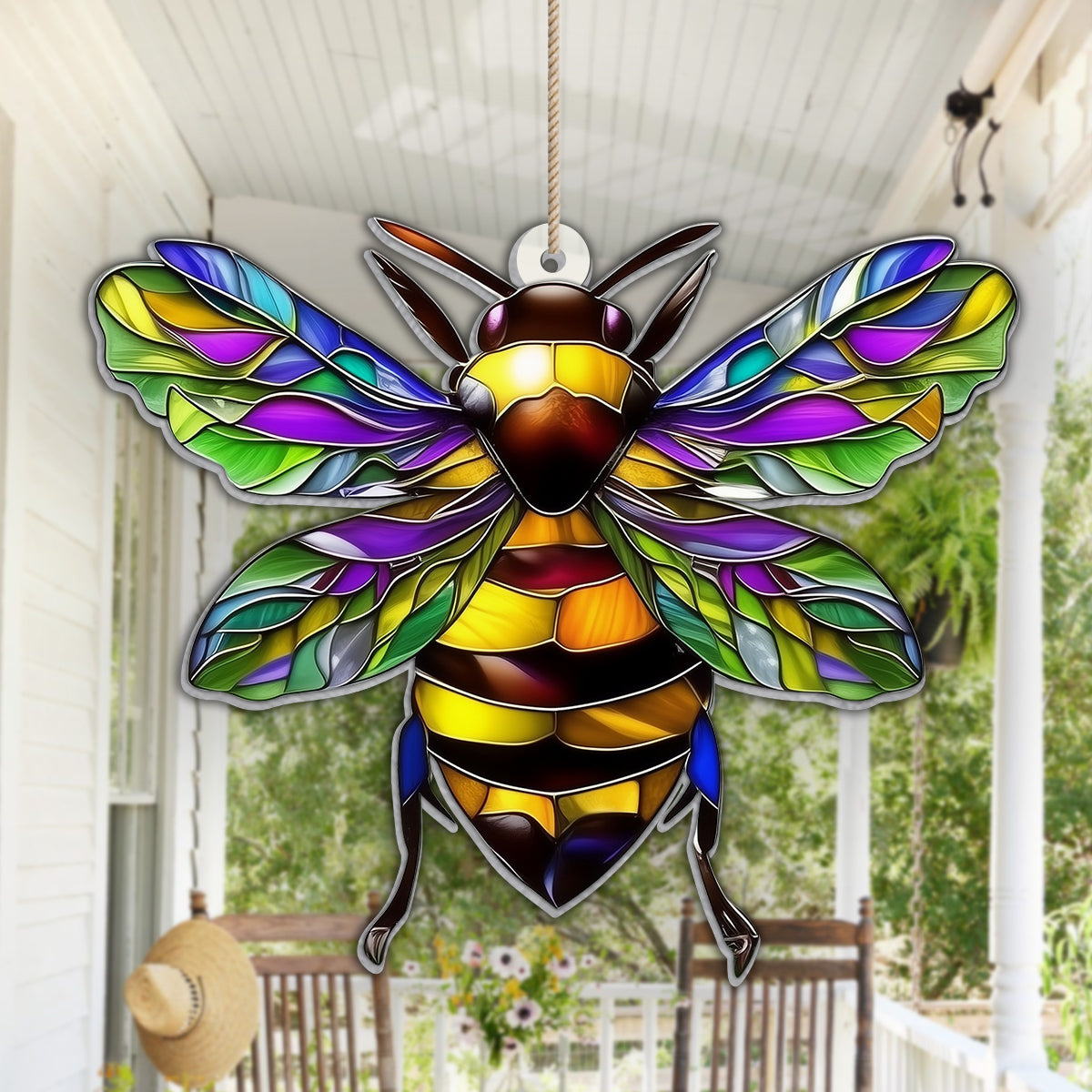 Wunderschöner Kolibri, Biene, Schmetterling... - Personalisierte Garten-Hängedekoration