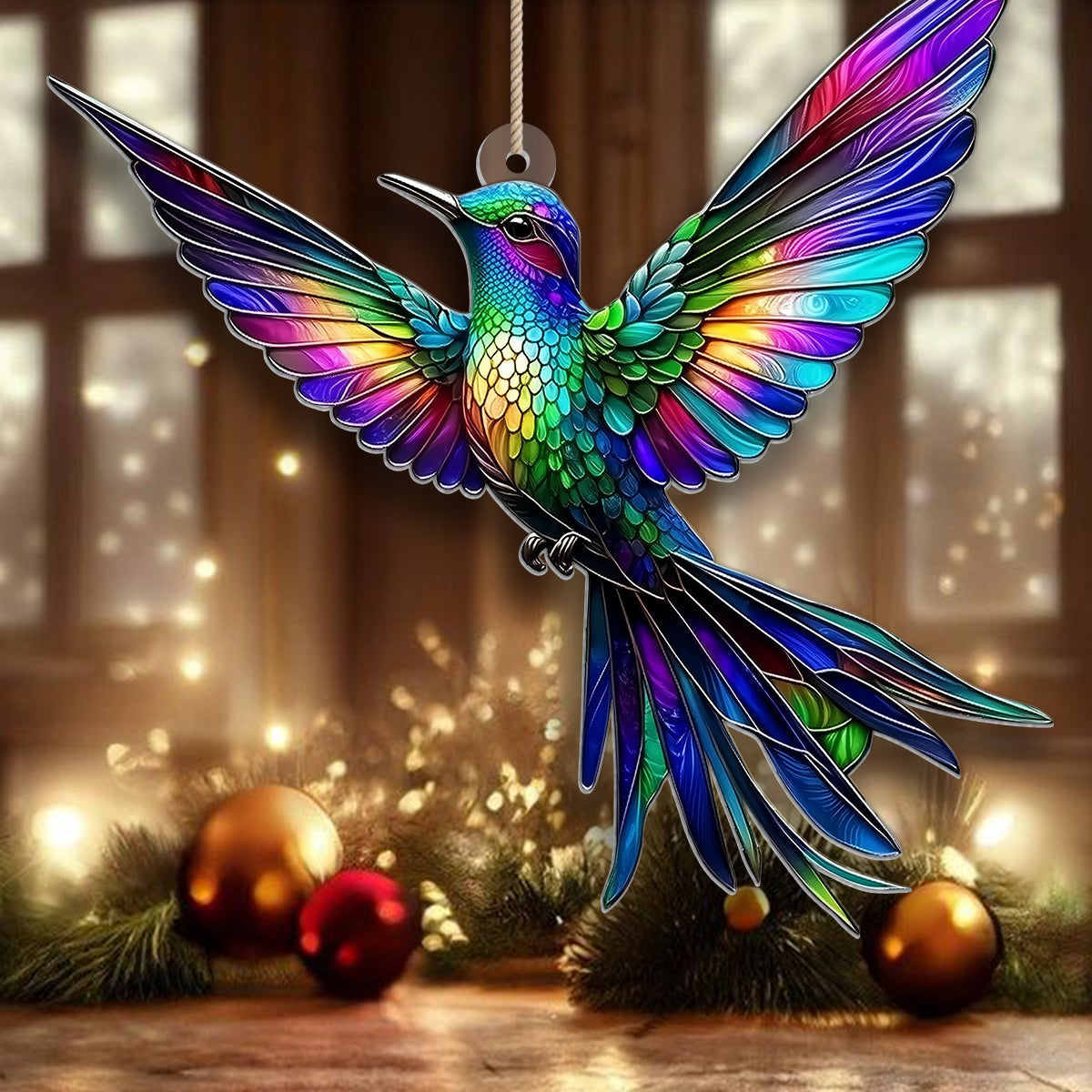 Wunderschöner Kolibri, Biene, Schmetterling... - Personalisierte Garten-Hängedekoration