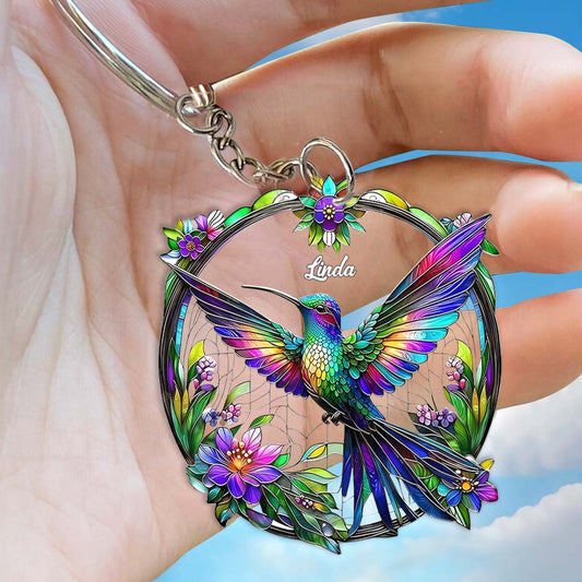 Wunderschöner Kolibri – personalisierter Kolibri-Schlüsselanhänger