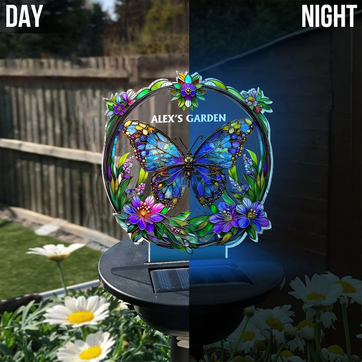 Colorful Butterfly, Bee, Humming Bird... - Personalized Gardening Garden Solar Light