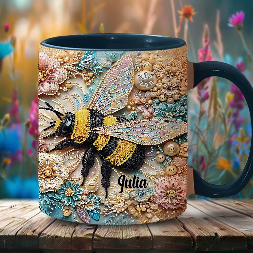 Sparkling Insect - Personalized Gardening Accent Mug