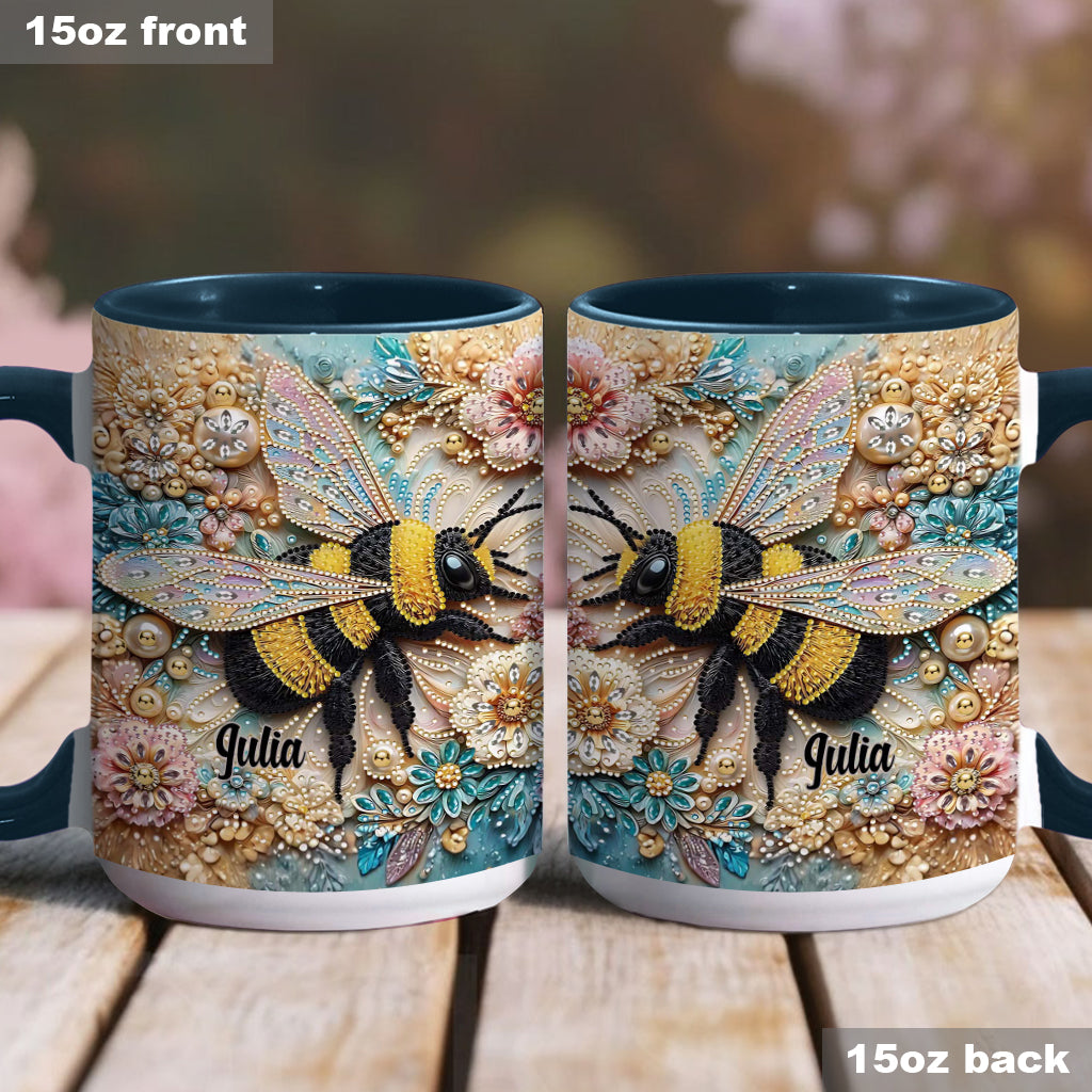Sparkling Insect - Personalized Gardening Accent Mug