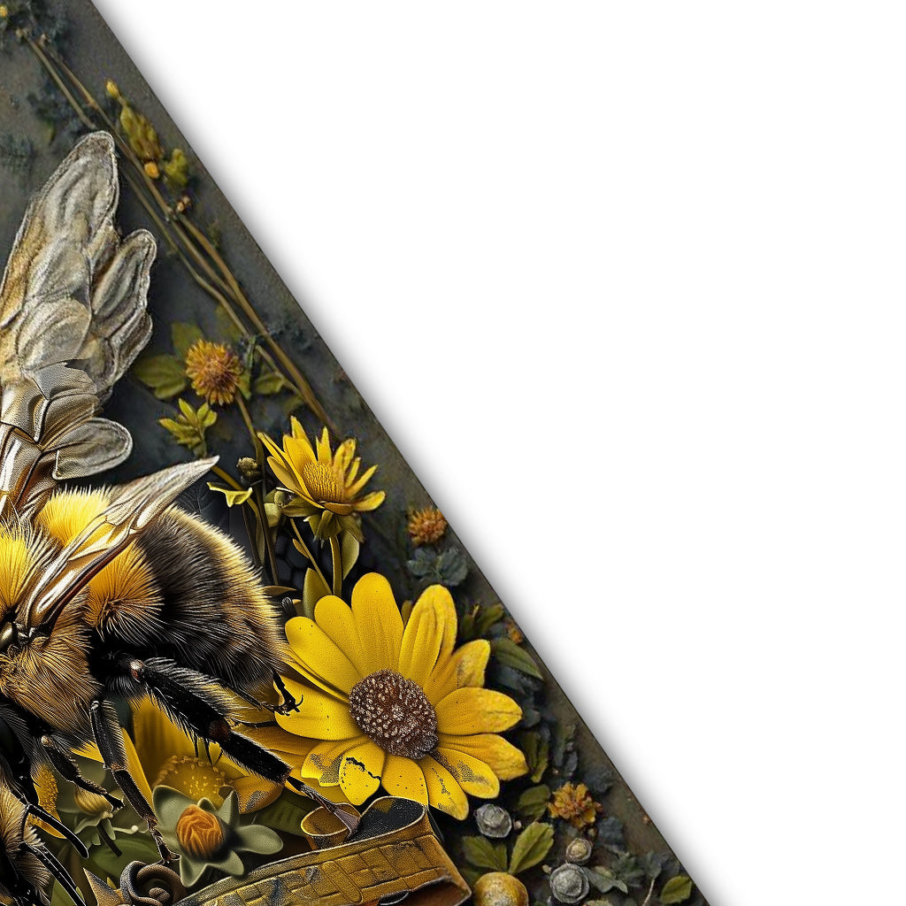 Bienengarten - Personalisiertes Gartenschild aus Metall